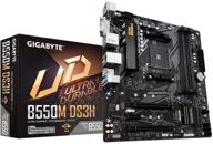 gigabyte b550m ds3h am4 amd b550 motherboard with dual m.2, sata 6gb/s, usb 3.2 gen 1, pcie 4.0, hmdi, dvi, and ddr4 – micro atx logo