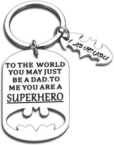 img 4 attached to 🦸 Superhero-Inspired Keychain: Perfect for Anniversaries, Valentines, and Christmas!