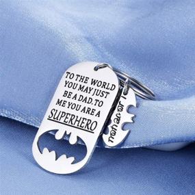 img 2 attached to 🦸 Superhero-Inspired Keychain: Perfect for Anniversaries, Valentines, and Christmas!