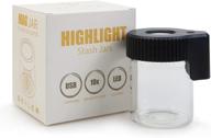 lewot magnifying transparent rechargeable container logo