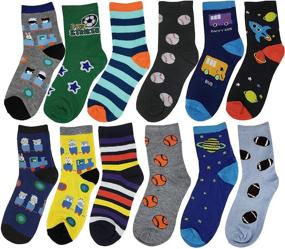 img 2 attached to 🧦 Affordable 100 Pairs Wholesale Lot Kids Novelty Design Crew Socks: Girls and Boys Collections