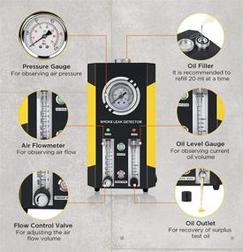 img 1 attached to 🚗 Продвинутая дымовая машина для автомобилей: испарительный испытатель на дым и диагностический испытатель на топливные утечки с расходомером - идеально подходит для 12 В транспортных средств и лодок!