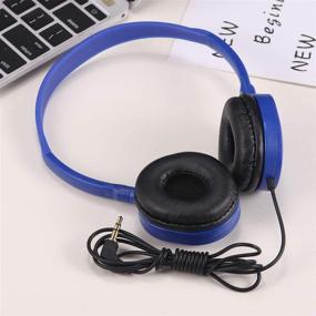 img 3 attached to 🎧 Wholesale Kids Headphones Bulk 5 Pack for Students – Durable Classroom Earphones for School Children, Teens, Boys, and Girls (Blue)