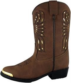 img 2 attached to Детская обувь Smoky Mountain Boots Mesquite для мальчиков в стиле ботинок.