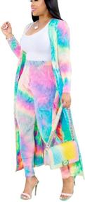 img 4 attached to 🌸 Floral Cardigan Clubwear: Trendy Women's Clothing, Jumpsuits, Rompers & Overalls