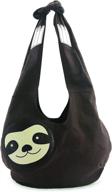 👜 canvas sleepyville critters hang loose sloth hobo bag with sleepy vibes logo