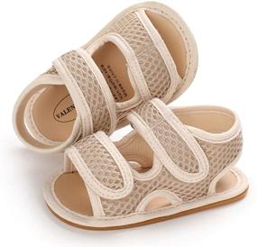 img 4 attached to 👦 Premium Leather Toddler Boys' Sandals for a Stylish Summer Look