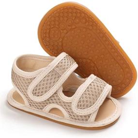 img 3 attached to 👦 Premium Leather Toddler Boys' Sandals for a Stylish Summer Look