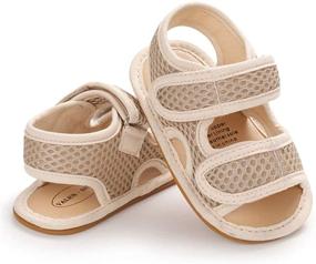 img 2 attached to 👦 Premium Leather Toddler Boys' Sandals for a Stylish Summer Look