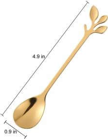 img 3 attached to 🍴 Specialty Stainless Demitasse Teaspoons for Tableware