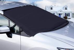 img 1 attached to 🚗 Motorup America Windshield Snow Cover & Sunshade Protector - Ideal for Car, Truck, Van, SUV - Fits Specific Vehicles