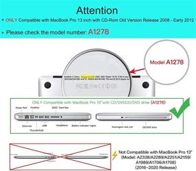 img 3 attached to MOSISO совместим с корпусом MacBook Pro 13 дюймов (модель: A1278