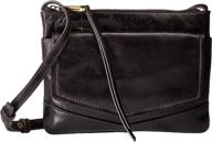 hobo womens amble black handbag logo