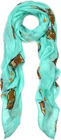 img 3 attached to Premium Night Print Fashion Scarf Women's Accessories in Scarves & Wraps