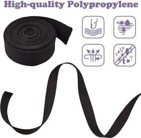 img 2 attached to 🎒 Versatile 1 Inch Polypropylene Webbing Strap with 20 Sets of Side Release Plastic Buckles - Ideal for Luggage, Pet Collars, and Backpacks