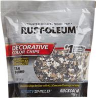 🎨 1-pack rust-oleum 312447 decorative color chips, 16 ounce - tan blend, 1lb logo