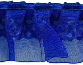 img 3 attached to Expo International IR8106BL-10 10 Yards of Blue Ruffle Trim, 10 yd