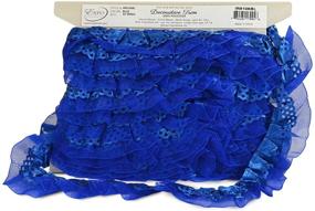 img 2 attached to Expo International IR8106BL-10 10 Yards of Blue Ruffle Trim, 10 yd