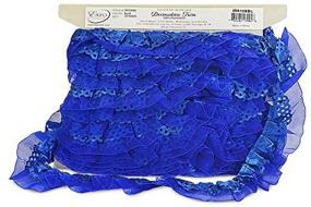 img 4 attached to Expo International IR8106BL-10 10 Yards of Blue Ruffle Trim, 10 yd