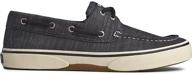 👟 sperry men's halyard boat charcoal shoes for men logo