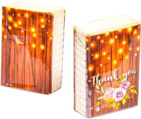 img 2 attached to Rustic Thank Facial Tissue Packs