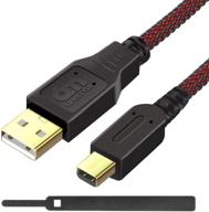 🔌 6amlifestyle usb charging cable: premium high-speed charger cord for nintendo 2ds/3ds/dsi/dsi xl, black red logo