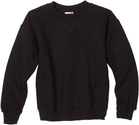 img 1 attached to Classic Black X Large Boys' Sweatshirt by Soffe: Superior Comfort & Style