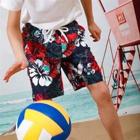 img 2 attached to KAILUA SURF Boys' Swim Shorts - Sizes 2T 🏊 to 18/20 - Boys' Bathing Suit for Beach or Pool