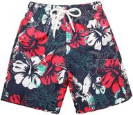 kailua surf boys' swim shorts - sizes 2t 🏊 to 18/20 - boys' bathing suit for beach or pool logo
