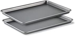 img 1 attached to 🍪 Calphalon Classic Bakeware Special Value 12-by-17-Inch Rectangular Nonstick Jelly Roll Pans - Set of 2: Efficient Baking Delight!