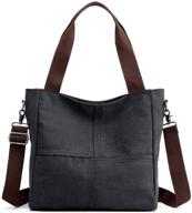 canvas shoulder satchel crossbody women's handbags & wallets - stylish totes for women logo