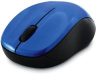 🔵 wireless blue led mouse - blue by verbatim logo