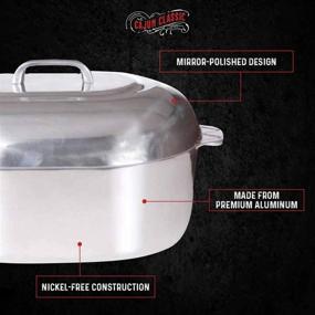 img 3 attached to Cajun Cookware Roasters Aluminum Roaster