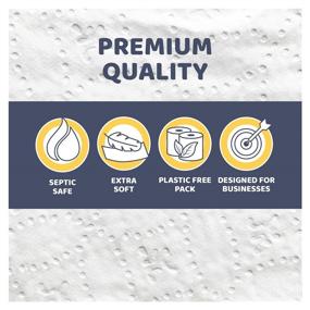 img 3 attached to Papernet Single Bath Tissue 400 Sheets Premium Quality: Business-Designed, FSC Certified, Septic Safe - 48 Rolls, White, 2-plies 4.1”x 3.5”
