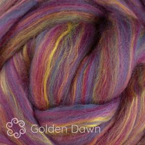 img 3 attached to Golden Dawn Merino Bamboo Blend Fiber: Ultra Soft Combed Top Roving for Hand Spinning, Needle Felting, Wet Felting, Soap Making, Dryer Balls, and More