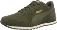 puma runner regular burnt forest men's shoes logo