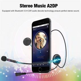 img 2 attached to 🎧 Fodsports F1 Motorcycle Helmet Bluetooth Headset - FM Radio, Bluetooth 5.0 & HD Sound Quality Speaker