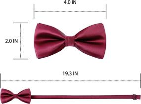 img 3 attached to 👔 WELROG Kids Boys Silk Ties: Stylish Boys' Accessories - Bow Ties You'll Love!