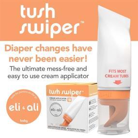 img 3 attached to Efficient Tush Swiper Diaper Rash Cream Dispenser/Applicator - Fits Most Tubes 1 Pack, Orange