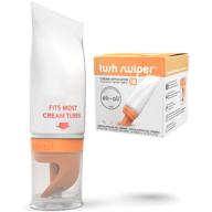 efficient tush swiper diaper rash cream dispenser/applicator - fits most tubes 1 pack, orange logo