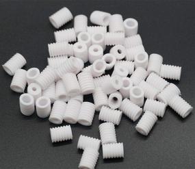 img 2 attached to Ultimate Cord Locks for Masks: Adjustable Silicone Toggles & Plastic Toggles - 60pcs White Set