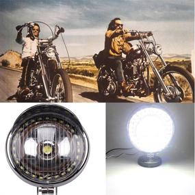 img 3 attached to Heart Horse 5 inch Motorcycle Front Lamp Light Chrome with 27 LED Angel Eye COB LED Headlight Universal for BMW 528I Harley Bobber Chopper Cruisers with Enhanced SEO