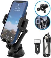 opentron wireless car charger car mount air vent phone holder - fast 📱 charging, qi certified - iphone xs/xs max/xr/x/8/8 plus, samsung galaxy s10/s10+/s9/s9+/s8/s8+ compatible - 5w/7.5w/10w logo