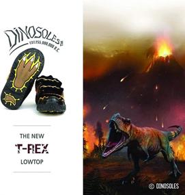 img 2 attached to 🦖 Dinosoles 3D T-REX LED Flashing Low-Top Shoes for Kids, Lightweight & Breathable Casual Sneakers for Boys & Girls, Black