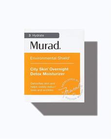 img 3 attached to 🏙️ Murad City Skin Overnight Detox Увлажняющий крем - Витамин C Ночной крем для лица Детоксикация и Осветление, 1.7 жидких унций