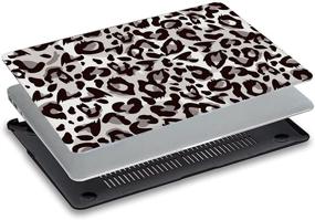 img 2 attached to One Micron Case And Keyboard Cover Compatible With Air 13 Inch 2018-2020 Release Plastic Pattern Hard Shell For Air 13 Inch (Model: A2337 M1/A1932/A2179 Retina)-Gray Leopard Print