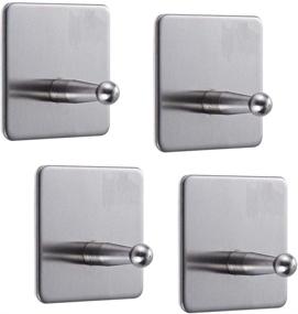 img 4 attached to Amerlery Wall Hooks 7Lb(Max) Stainless Steel Reusable Seamless Hooks Industrial Hardware