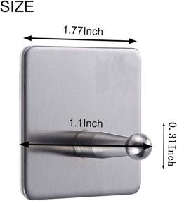 img 2 attached to Amerlery Wall Hooks 7Lb(Max) Stainless Steel Reusable Seamless Hooks Industrial Hardware