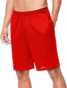 img 2 attached to 👟 Hanes Sport Men's Mesh Pocket Short: Stylish and Functional Athletic Wear