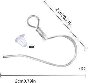 img 3 attached to Sterling Earring Silicone Stoppers Jewelry Beading & Jewelry Making for Jewelry Findings